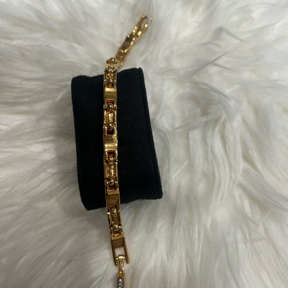 Vintage Swarovski Swan Baguette Bracelett - Picture 6 of 7